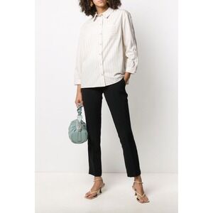 Ba&sh Pantalon Dodi Black Carbone Pants Trousers Women Size Small